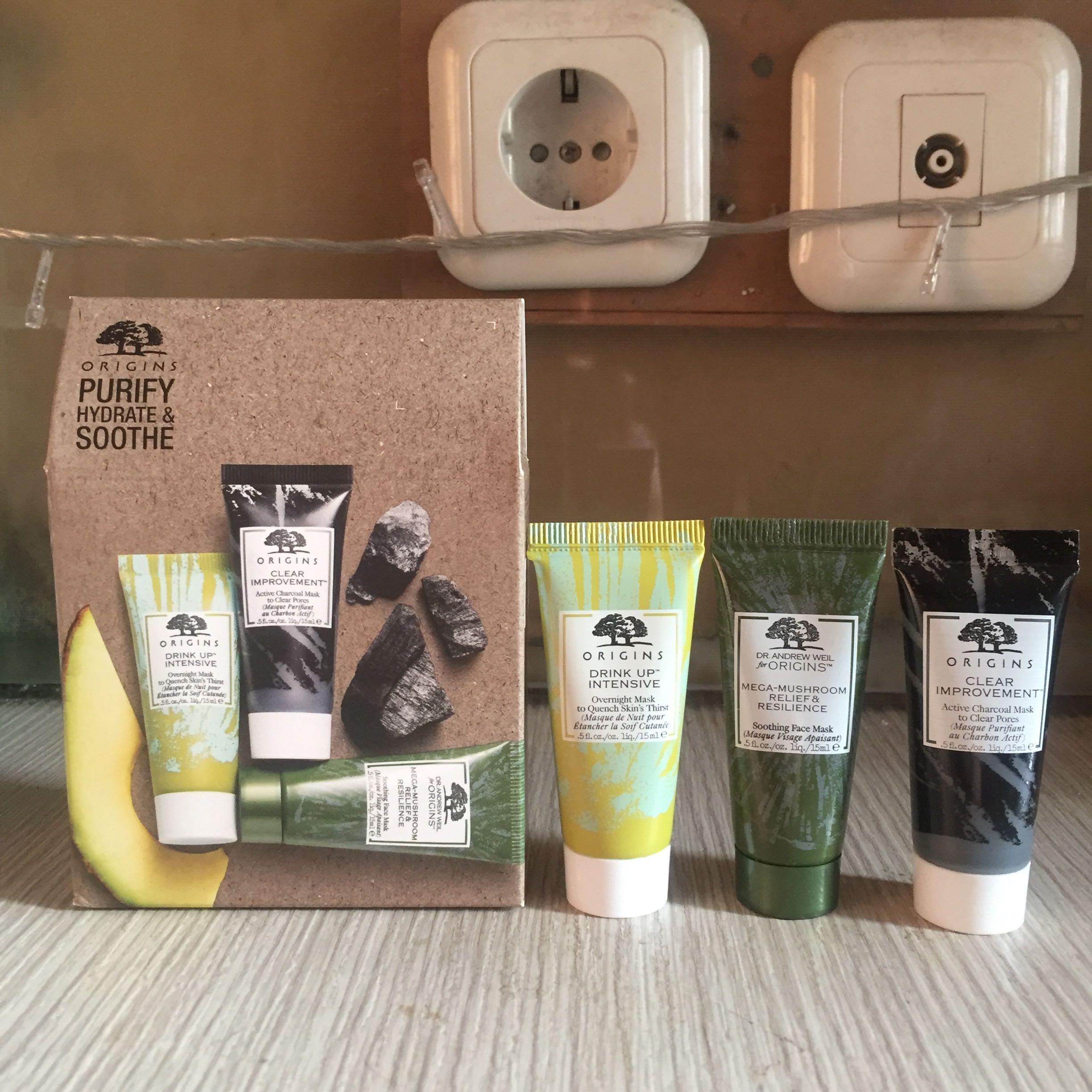 origins purify hydrate and soothe mask set