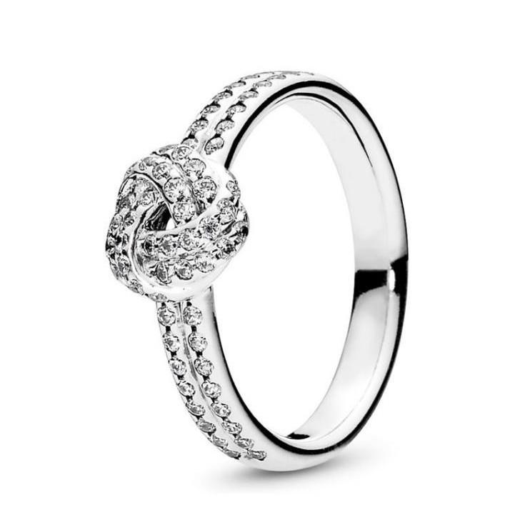 Pandora Knotted Heart Ring On Carousell