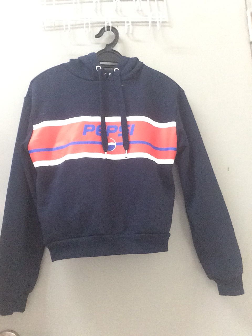 pepsi crop top hoodie