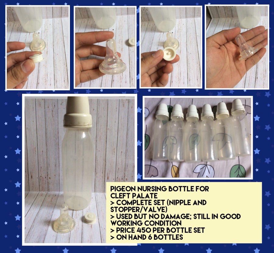 pigeon feeding bottle for cleft palate