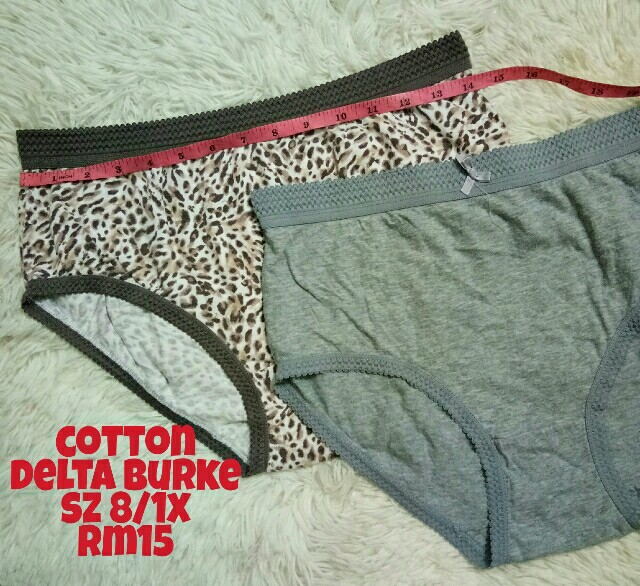 Delta Burke Cotton Plussize Panties Panty Underwear USA Bundle, Women's  Fashion, New Undergarments & Loungewear on Carousell