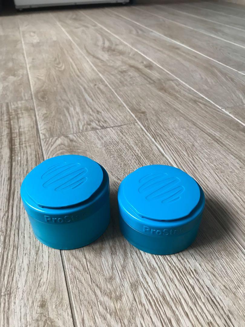 Prostack Powder tupper ware . Protein shake. ( blender bottle