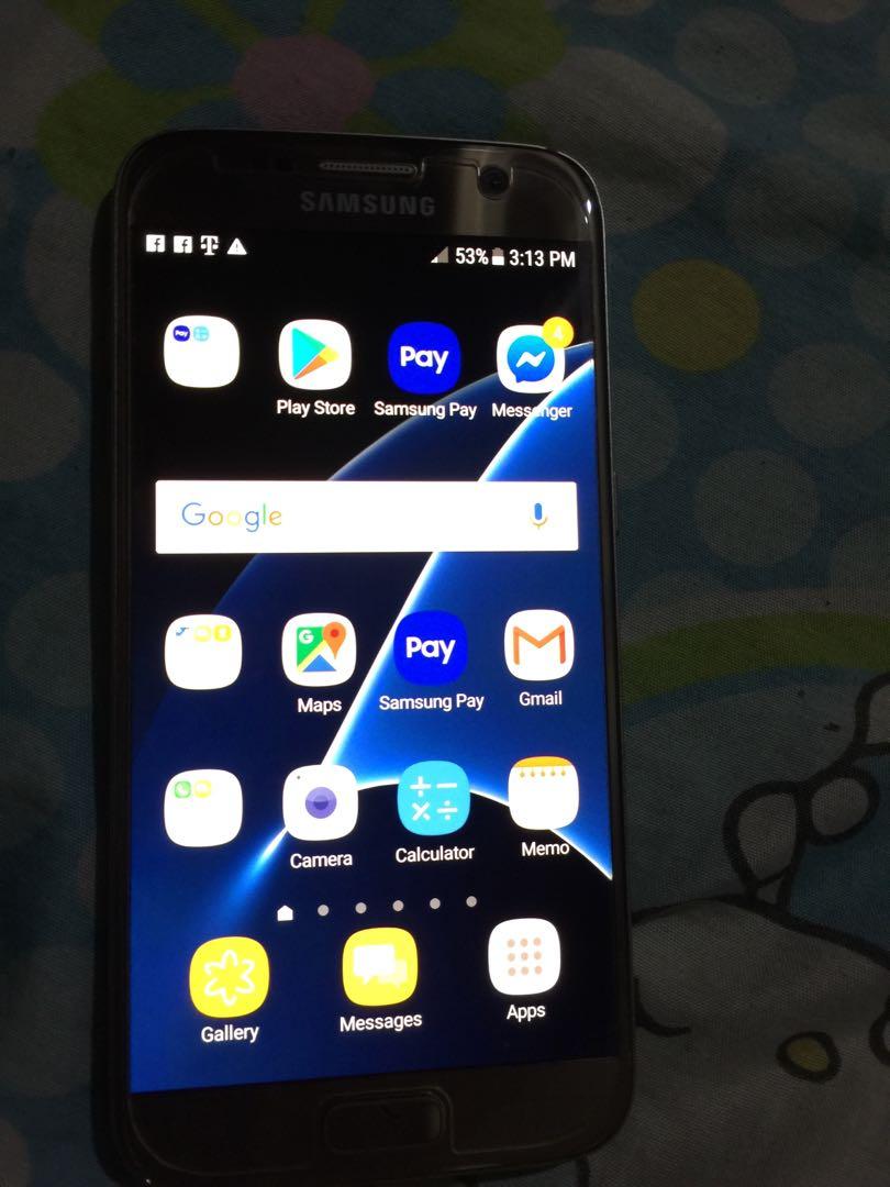 Samsung Galaxy S7 (Category: Samsung) located in Marikina City. Submitted by racoon143 (Listing ID 245368569, Image 2). Description: Selling my Samsung Galaxy S7 flat. openline. Gold. Negotiable. issue: works perfectly fine.. free case.