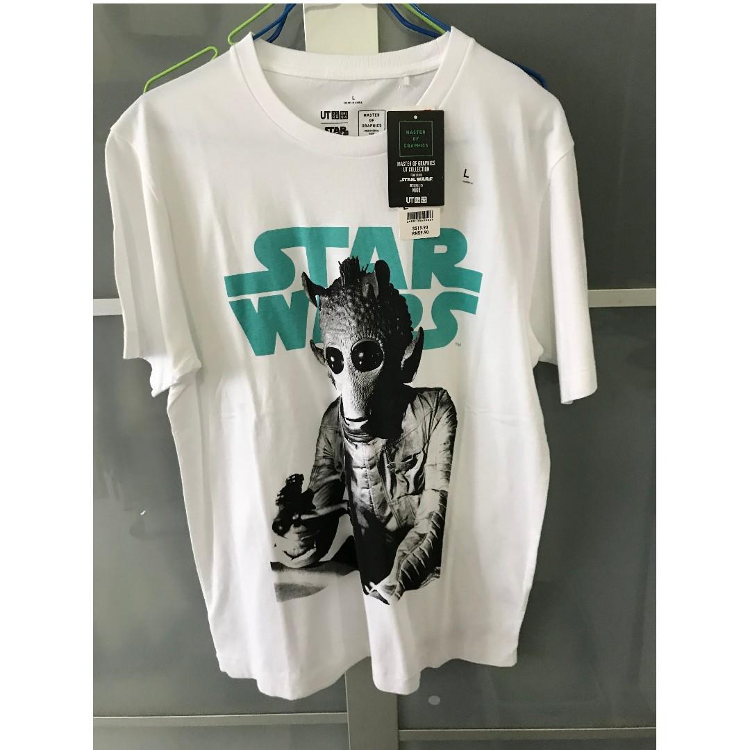 Uniqlo Ut X Star Wars Nigo Short Sleeve Graphic T Shirt Men S Fashion Clothes Tops On Carousell