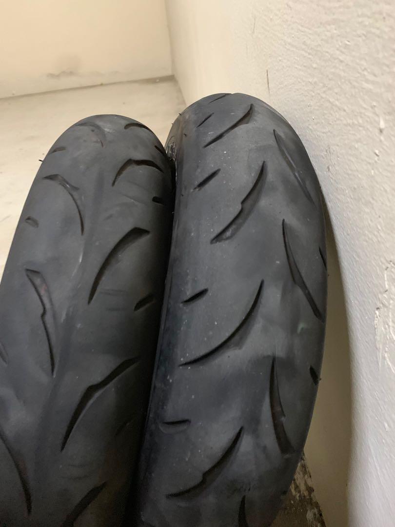 Vespa FA ITALIA tubeless rims with Bridgestone battlax, Motorcycles