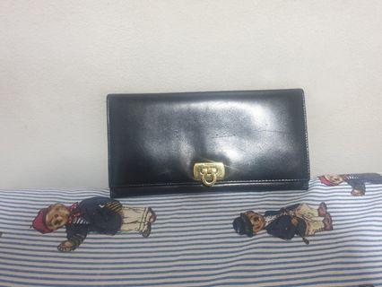 Salvatore Ferragamo black leather walllet