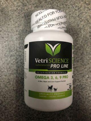 VetriScience - Omega 3,6,9 貓狗魚油丸