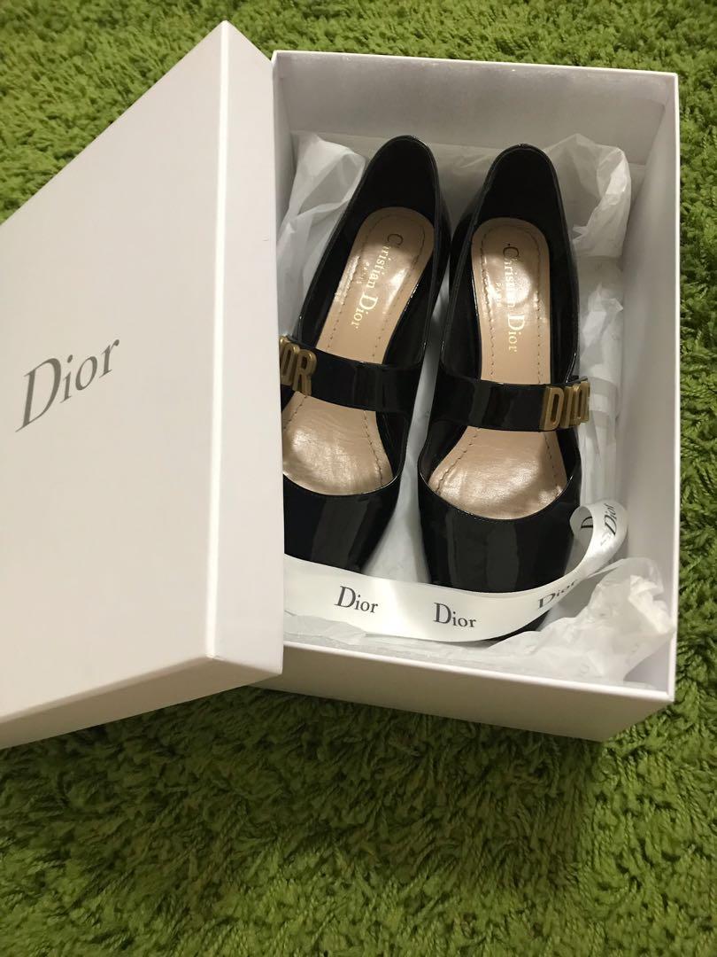 100 authentic Dior Baby D leather shoes