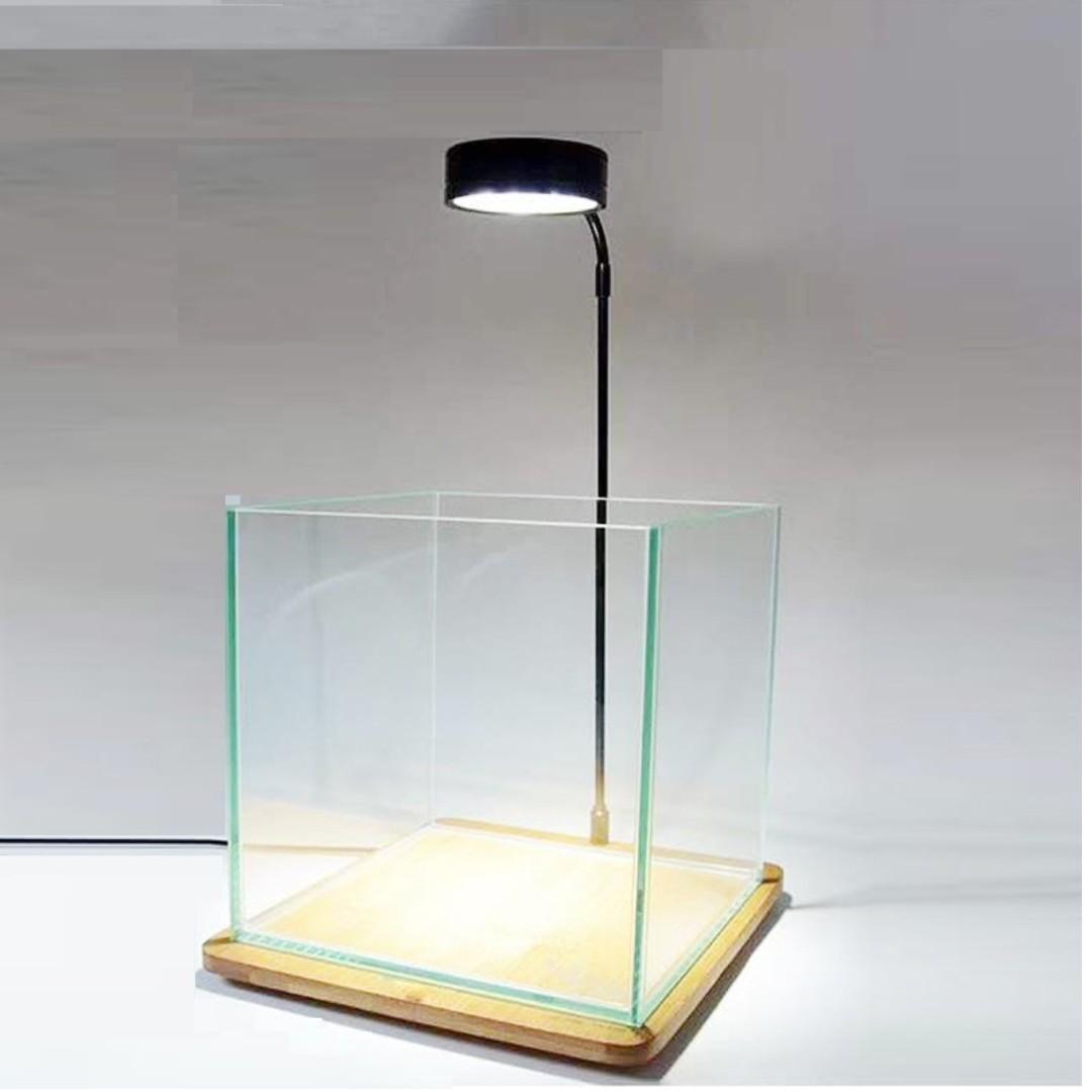 7W LED Light Stand with Wooden Base for Indoor Potted Plant