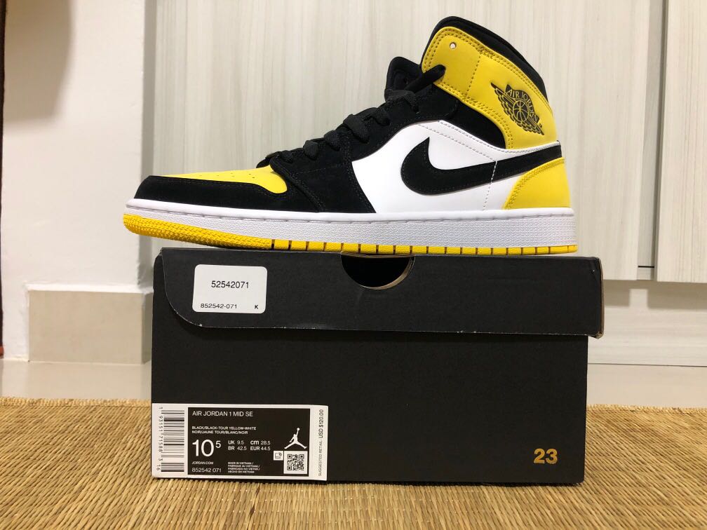 jordan 1 mid se tour yellow