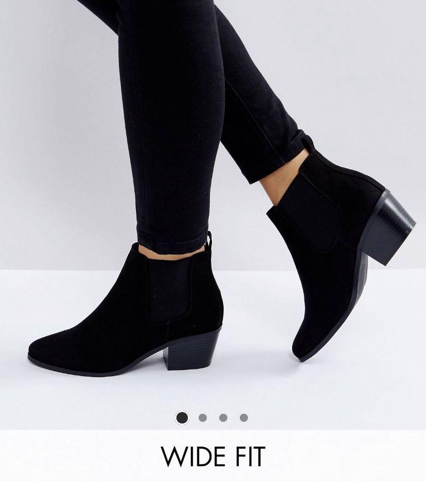 wide fit chelsea ankle boots