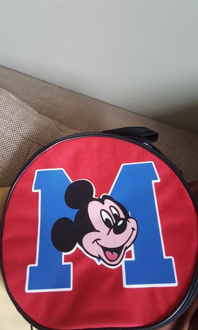 assorted kids bags (Category: Diaper Bags & Wetbags) located in Quezon City. Submitted by struddels (Listing ID 245540456, Image 2). Description: lego bag 250 mickey mouse insulated is at 250 galileo purple crossbag is 100 blue and red backpack is at 250 all brand new bags.