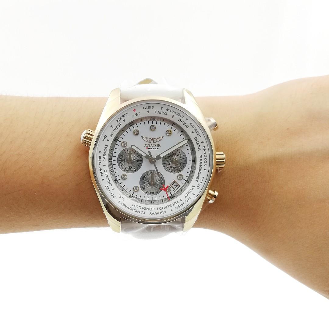 Aviator World Cities Ladies Watch