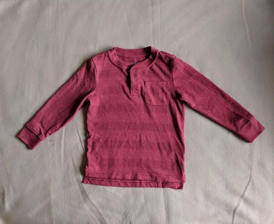 baby boy maroon shirt