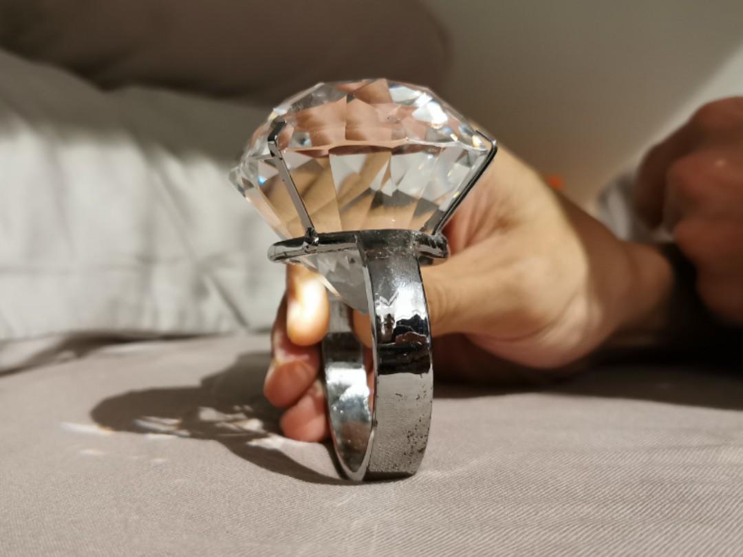 Giant fake engagement ring new arrivals