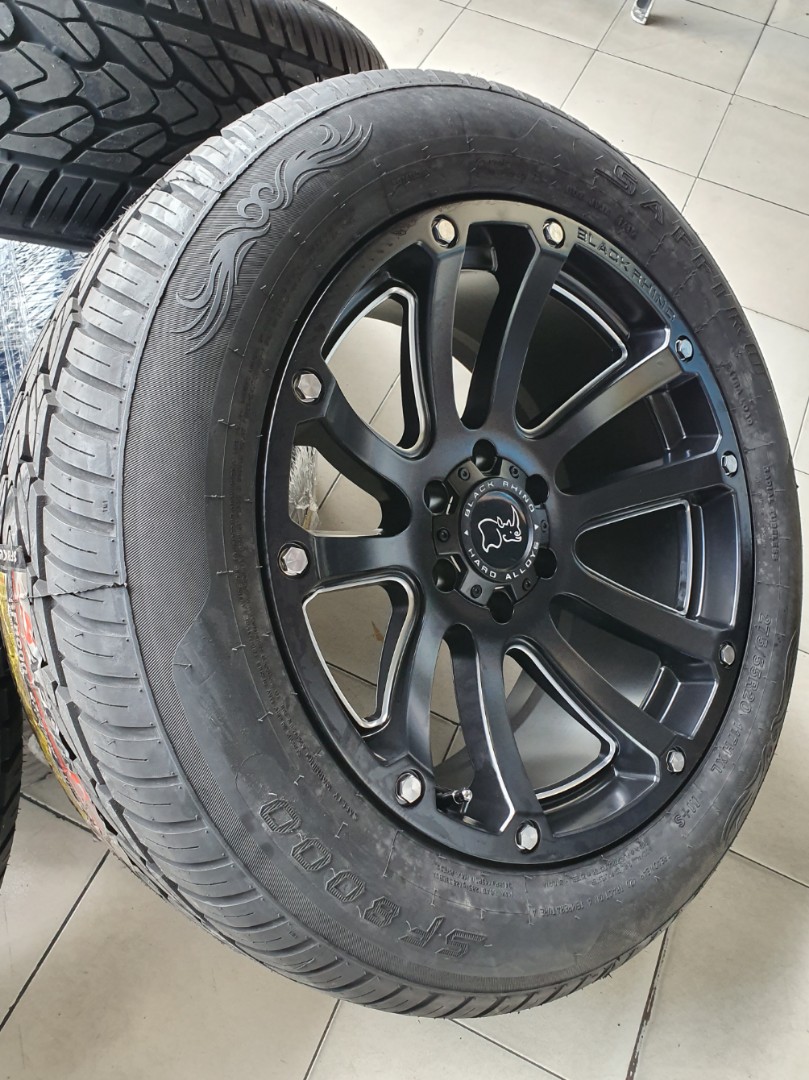 Black Rhino highland Safiro maxTrac Tires Bnew deferred original 20 inch Sidewinder, Car Parts