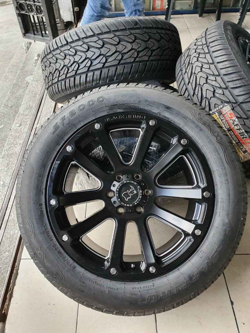 Black Rhino highland Safiro maxTrac Tires Bnew deferred original 20 inch Sidewinder, Car Parts