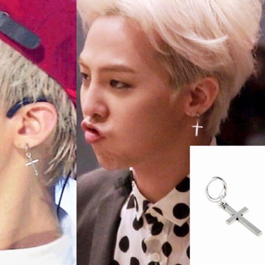 Kpop cross earrings on sale