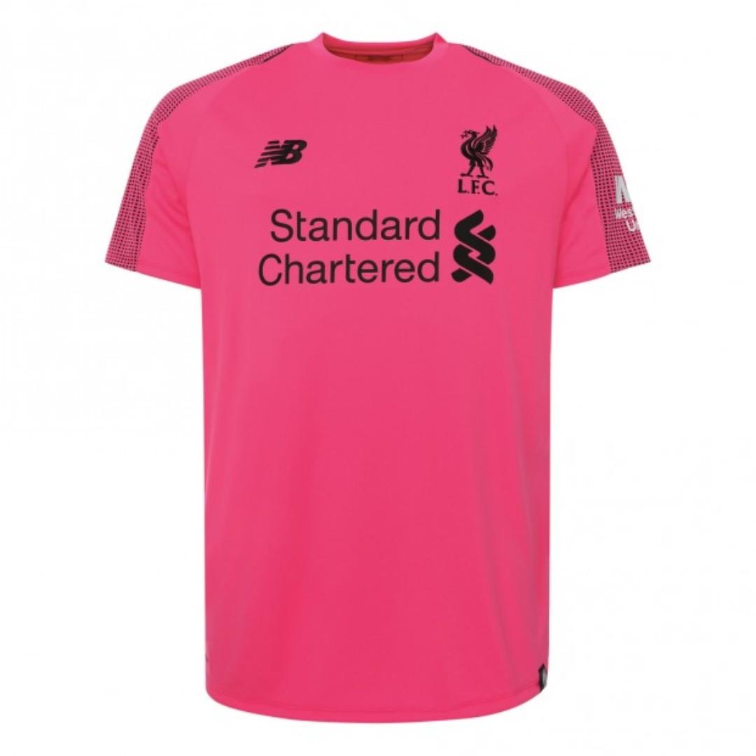 Brand New Liverpool GK Pink Jersey Men s Fashion Activewear on