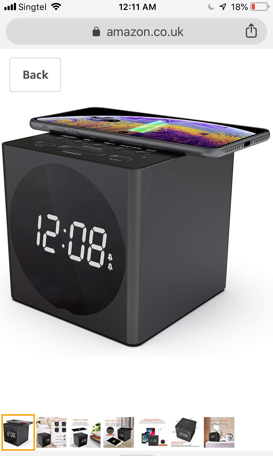 Charging station alarm clock, Furniture & Home Living, Home Decor
