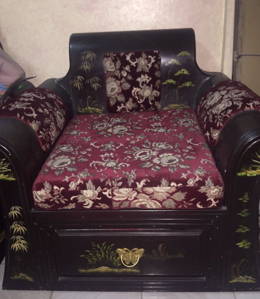 Chinese Sofa Set, Furniture & Home Living, Furniture, Sofas on Carousell