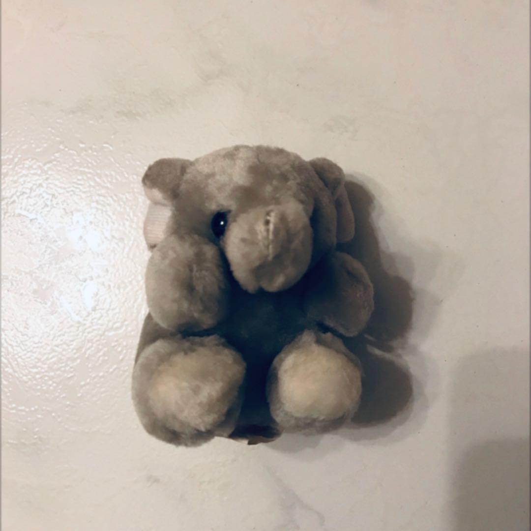 elephant plush keychain