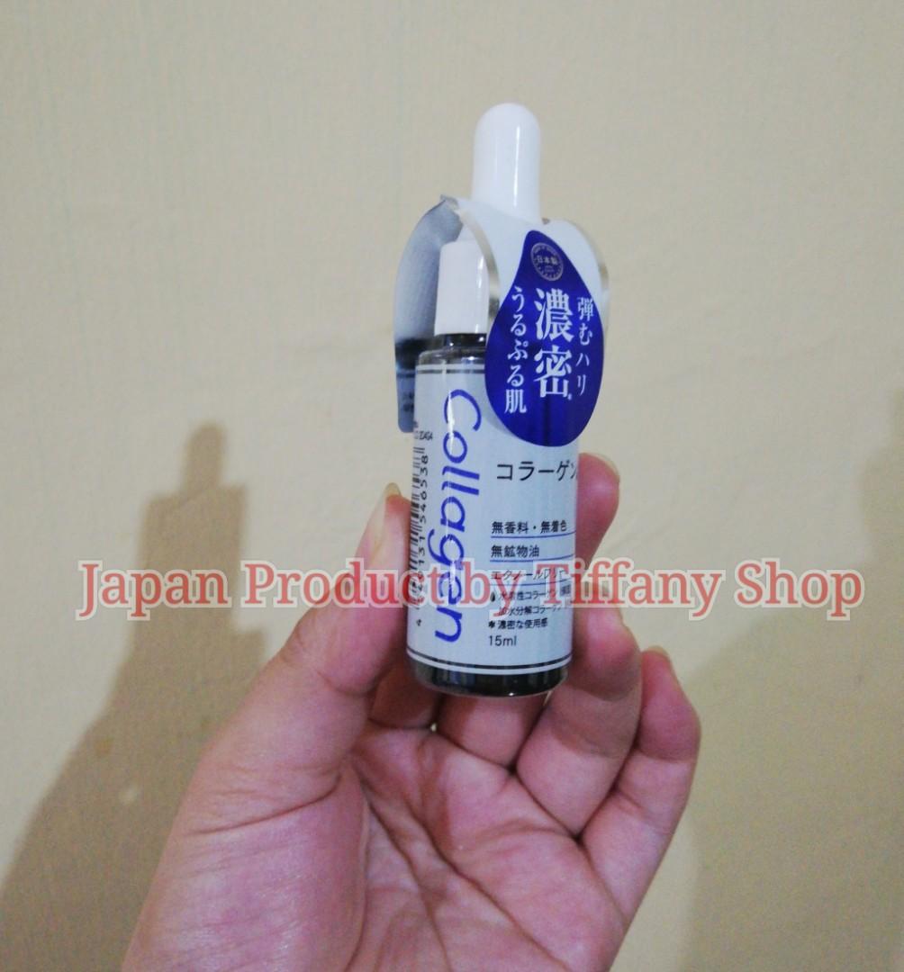 Daiso Intensive Collagen Serum (Category: Face Care) located in Caloocan City. Submitted by tiffanysarisarishoppe (Listing ID 245578348, Image 1). Description: Daiso Intensive Collagen Serum 15ml 🌺You can add this to your daily face pack, mix with your favourite skin toner, or simply massage it into your skin💁 🌸Whitening 🌸Anti aging 🌸Anti Wrinkles 🌸Firming 🌸Moisturizing 🌸Fading Dark Spots ✅Ethanol Free ✅No Mineral Oil ✅Unscented ✅No Artif