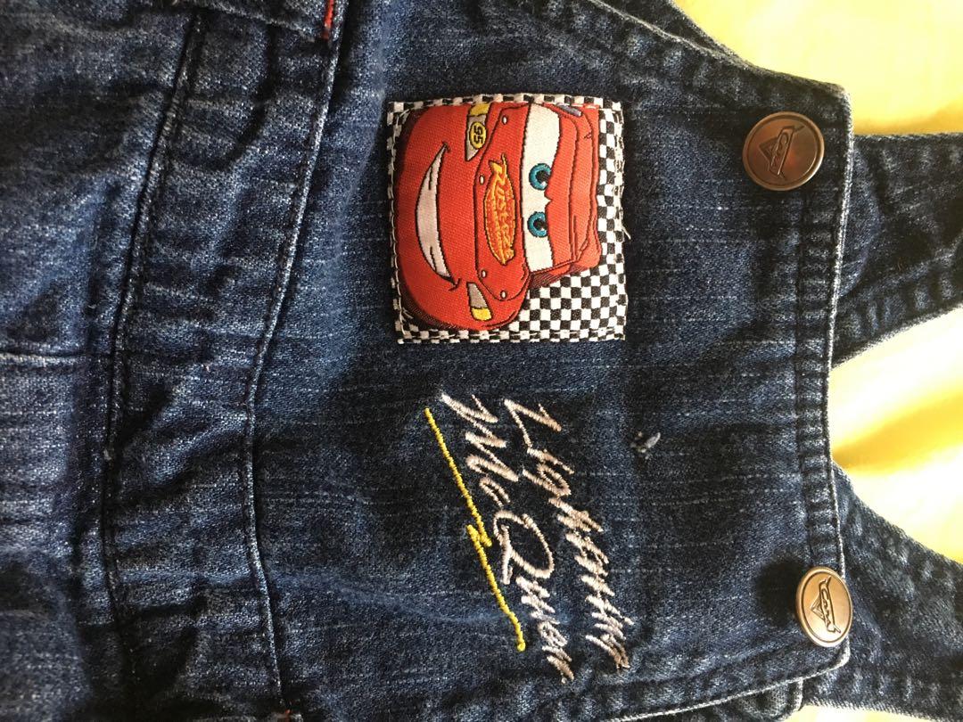 Disney cars overall, Babies & Kids, Babies Apparel on Carousell