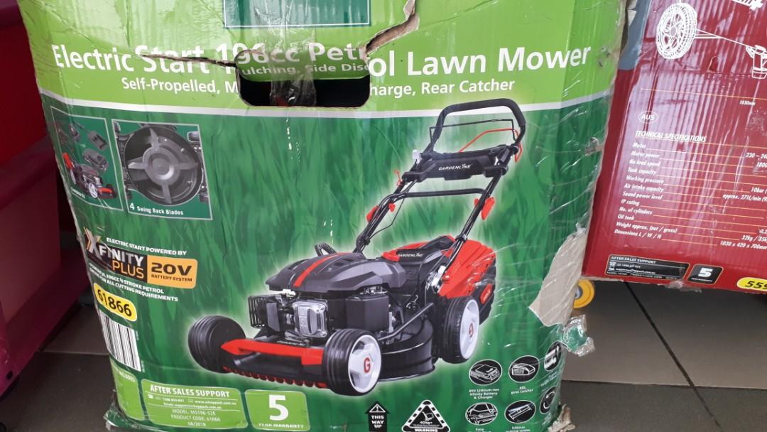 Electric Start Lawn Mower, Furniture & Home Living, Gardening
