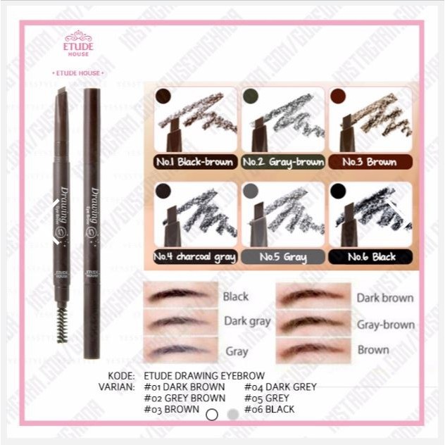 Etude House Drawing Eyebrow Pencil Beauty Personal Care Face Makeup On Carousell