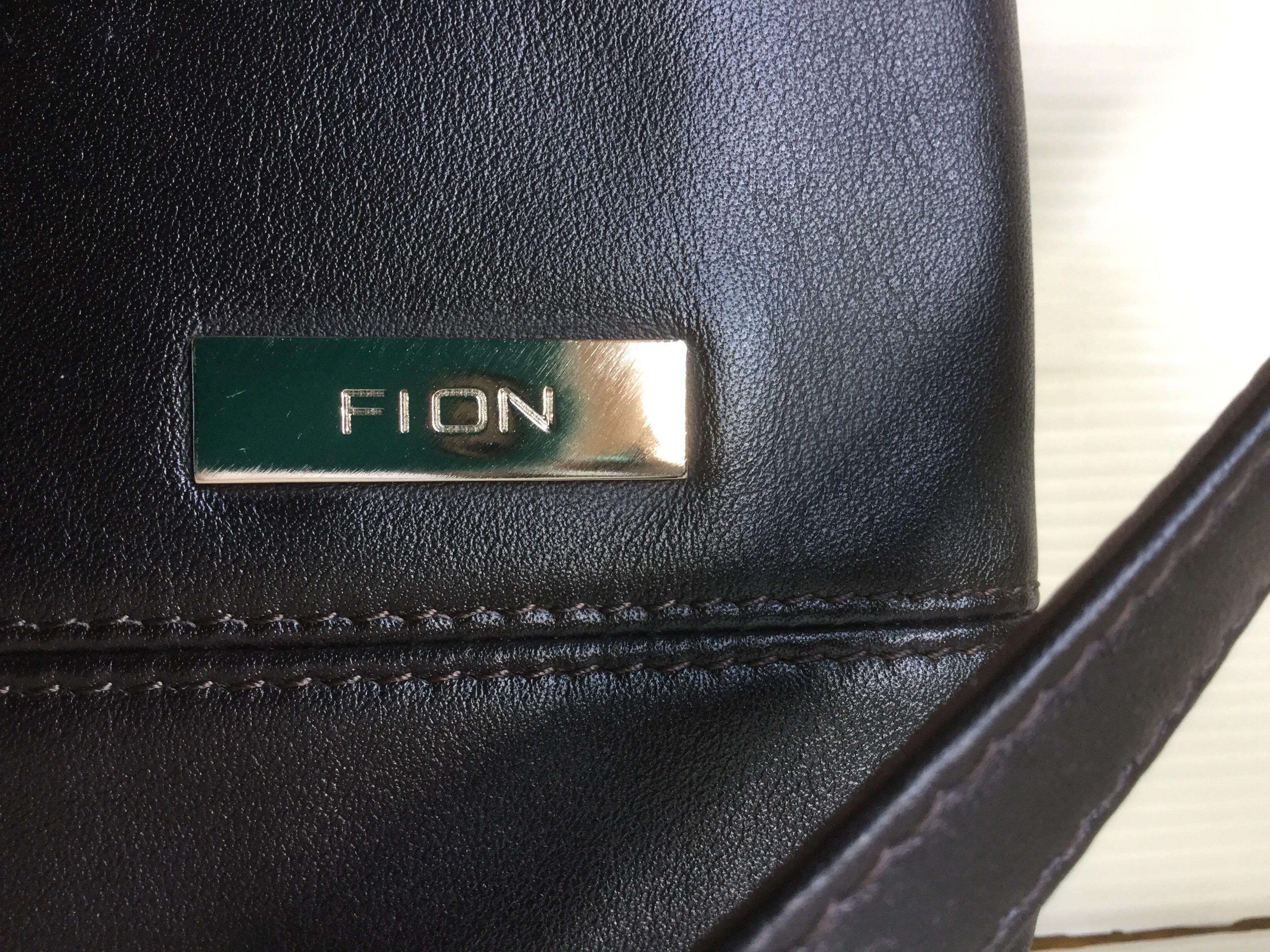 FION Brown Leather Sling Bag, Women's Fashion, Bags & Wallets, Cross ...