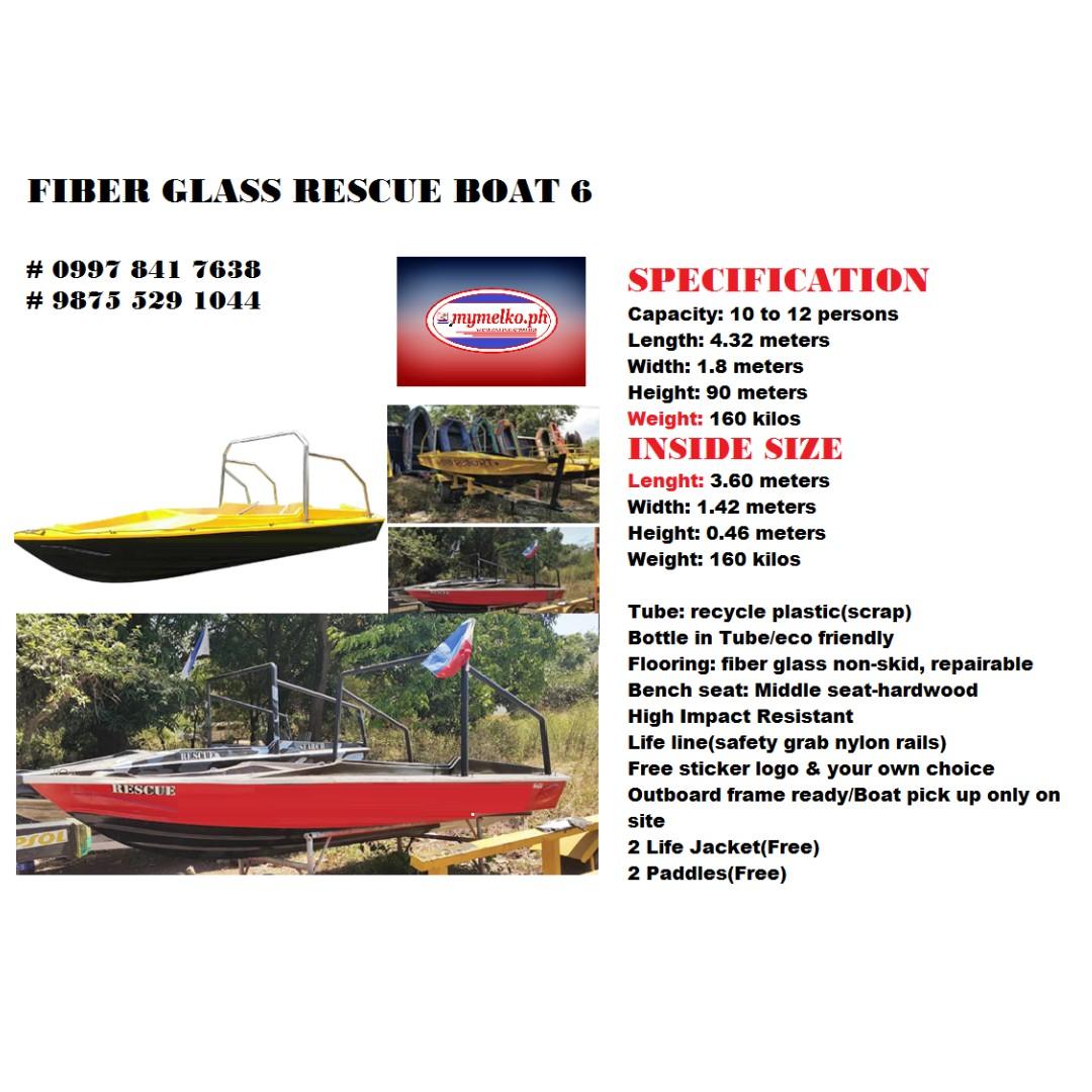 For Sale Fiber Glass Rescue Boat 6 On Carousell