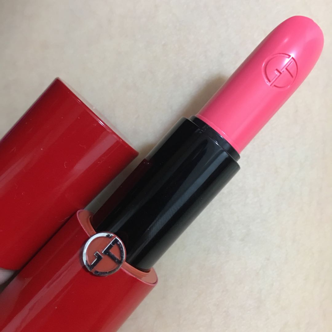 Giorgio Armani Rouge Ecstasy Lipstick in Eccentrico Pink #500, Beauty &  Personal Care, Face, Makeup on Carousell