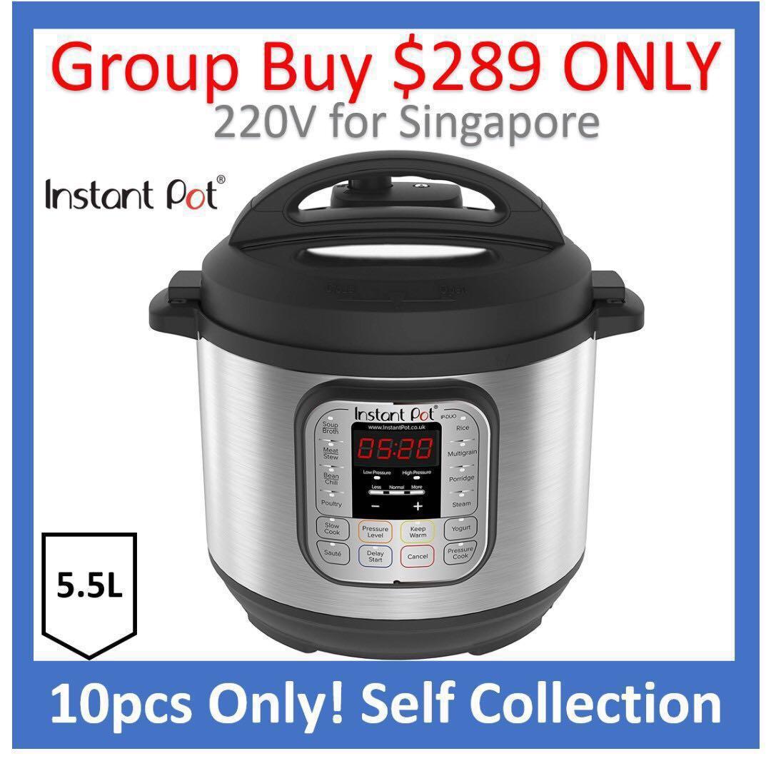 Group Buy Brand New Instant Pot Duo V2 7in1 Pressure Cooker 6Qt 5.7