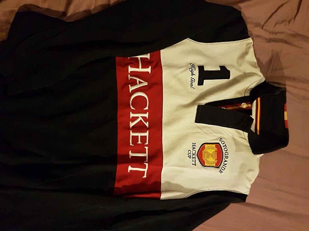 hackett long sleeve polo