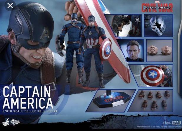 Hot toys captain America civil war 1 6 sideshow prime 1 marvel xm studios iron studios dam toys DID tbleague medicom rah etc