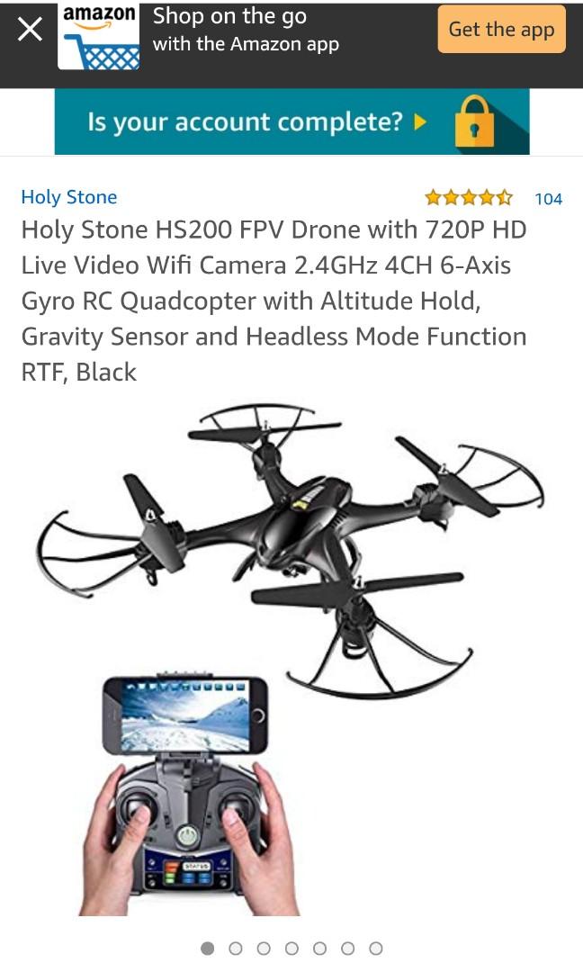 Holy Stone F181c Rc Drone With 7p Hd Camera 2 4g Rtf Altitude Hold Quadcopter Quadcopters Multicopters