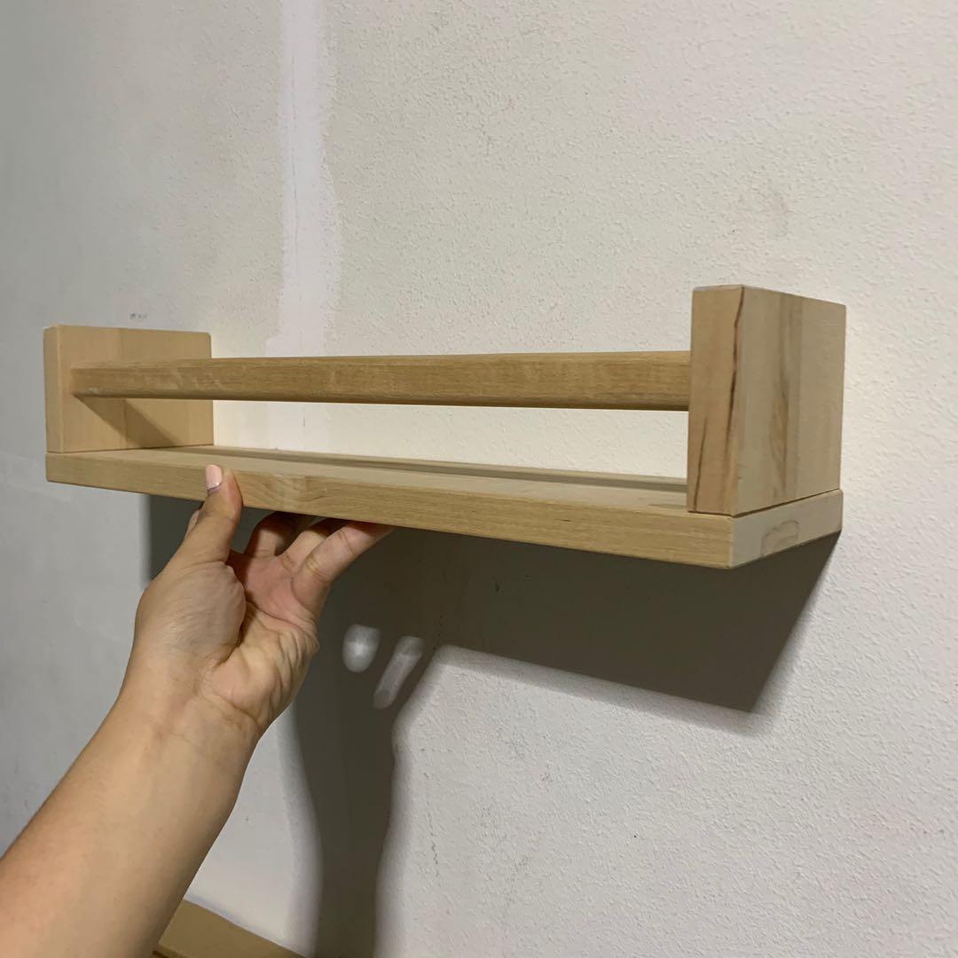 IKEA WOOD SHELF/shelves x3, Furniture & Home Living, Furniture, Shelves