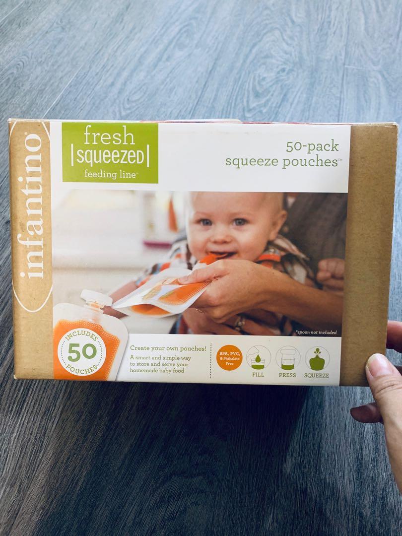 fresh squeezed feeding line pouches