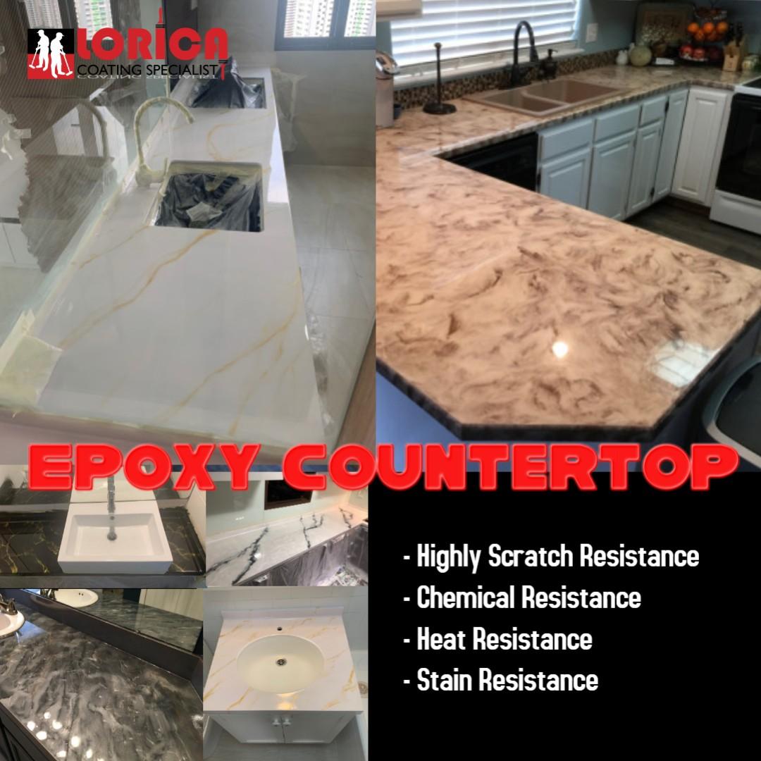 Kitchen Top Epoxy Counter Top Metallic Epoxy Quartz Top