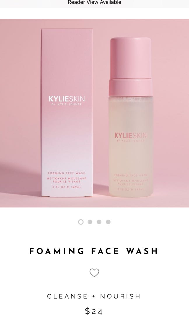 kylie foaming cleanser