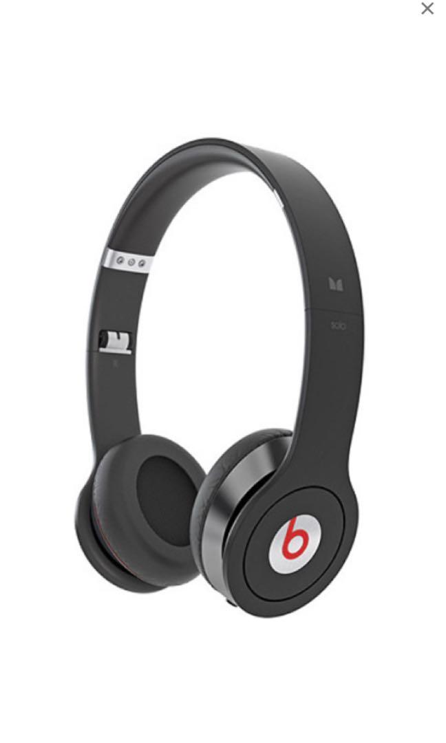 Monster Beats By Dr Dre Solo Headphones With Controltalk Electronics Audio On Carousell