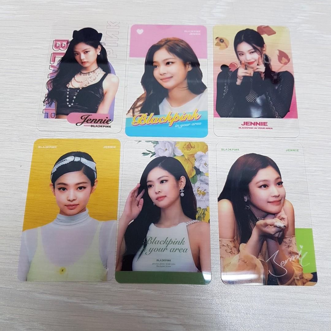 [new] blackpink jennie transparent pc photocard photocards [made