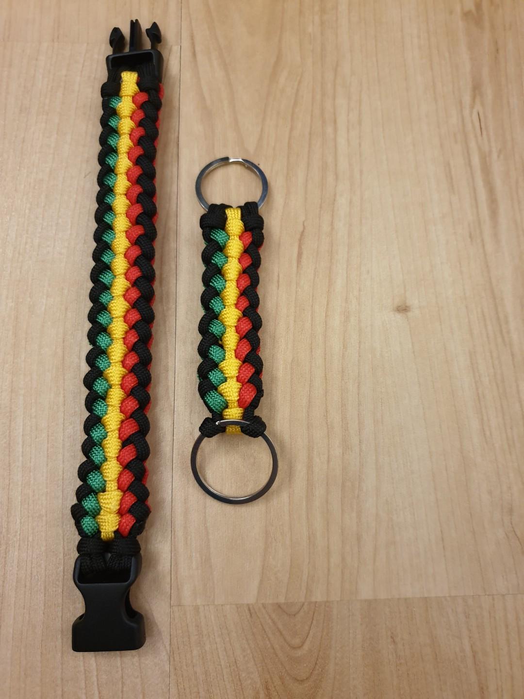Rasta on sale paracord bracelet