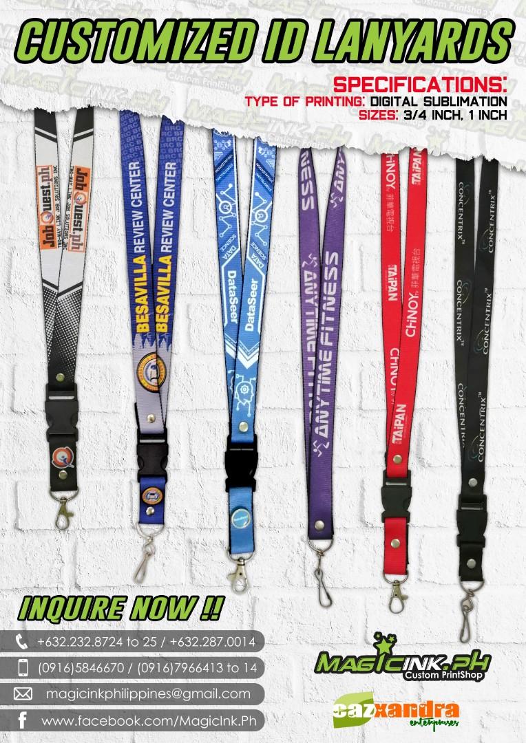 Personalize ID Lace Lanyards School and Office Use, Computers & Tech
