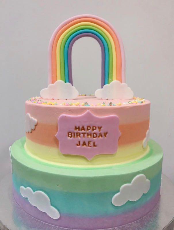 Baby Shower Rainbow Cake Baby Viewer