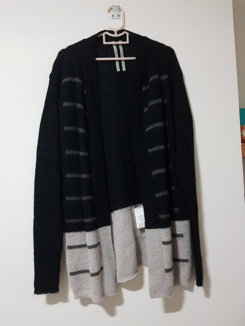rick owens mastodon cardigan