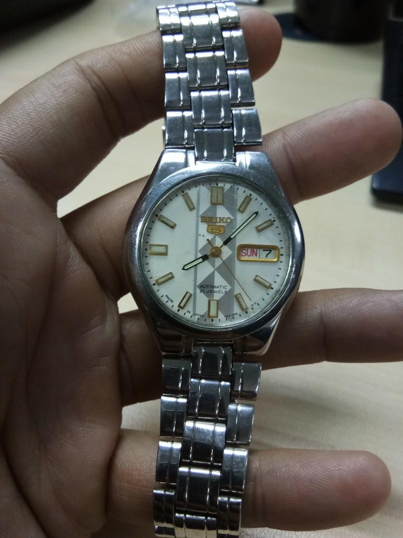 Seiko 5 21 Jewels Transparent Back Men S Fashion Watches On Carousell