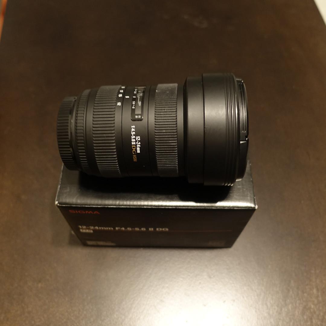 Sigma Ultra Wide Angle 12 24mm F4 5 5 6 Ii Dg Full Frame With Haida Filter Holder Photography Lenses On Carousell