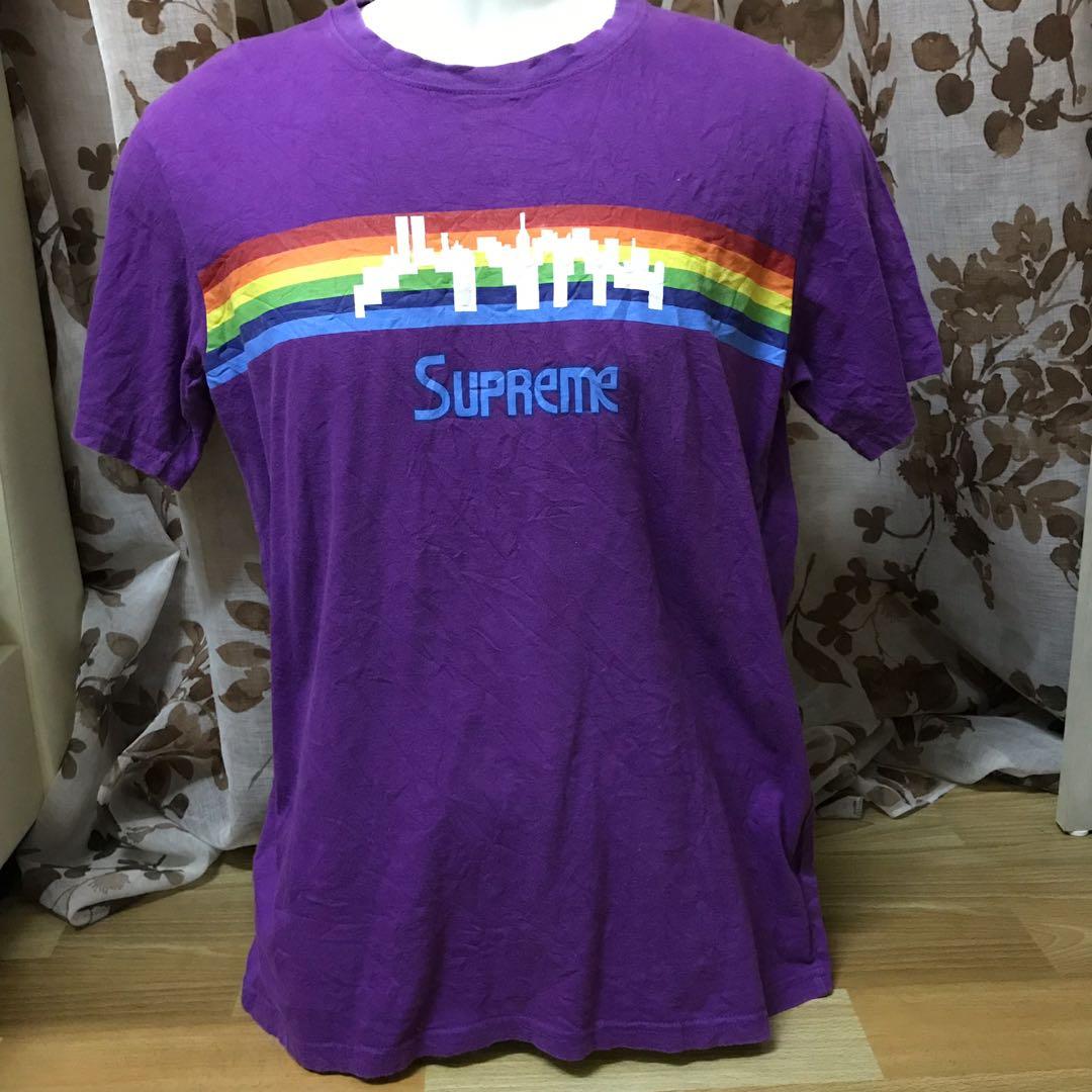 Supreme rainbow shirt Men s Fashion Tops Sets Tshirts Polo